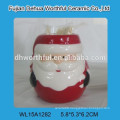 Christmas snowman ceramic toothpick holder